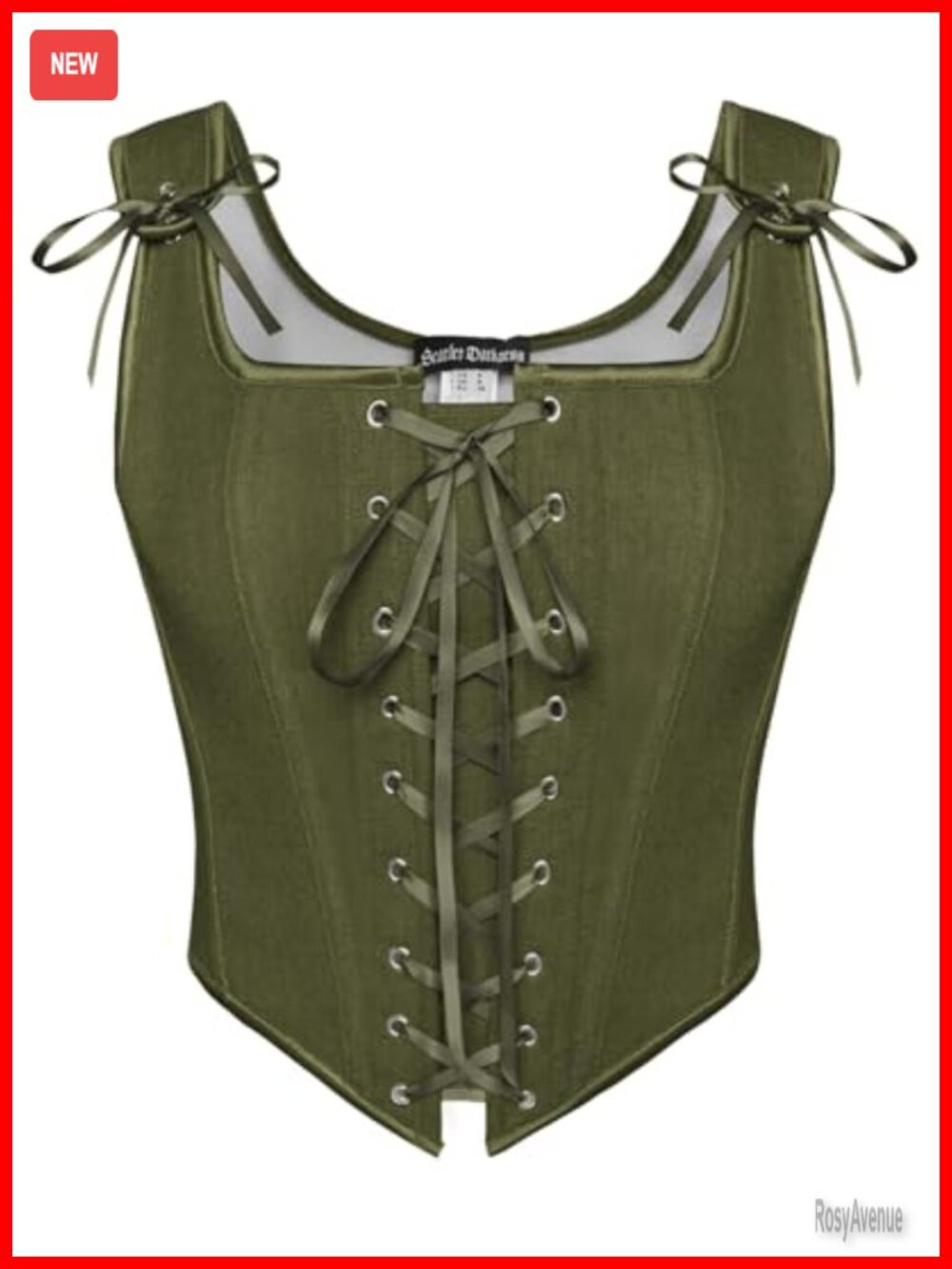 Renaissance Corset Top Lace Up Overbust Bustier Imitation Linen